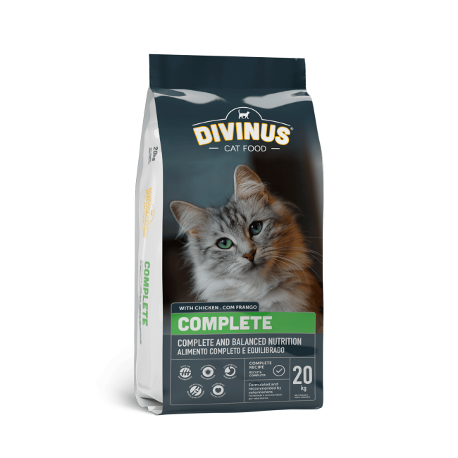 DIVINUS Cat Complete Հավասարակշռված կեր չափահաս կատուների համար DIVINUS Cat Complete Հավասարակշռված կեր չափահաս կատուների համար