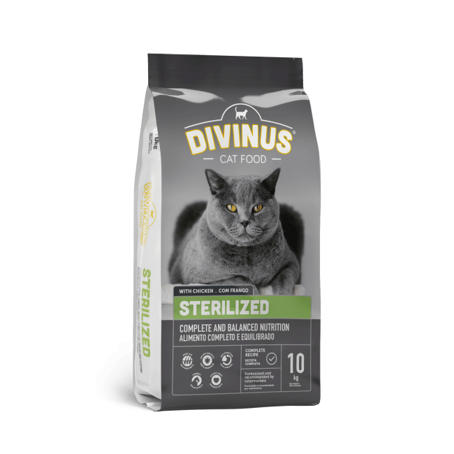 DIVINUS Cat Sterilised կեր ստերիլիզացված կատուների համար։ DIVINUS Cat Sterilised կեր ստերիլիզացված կատուների համար։
