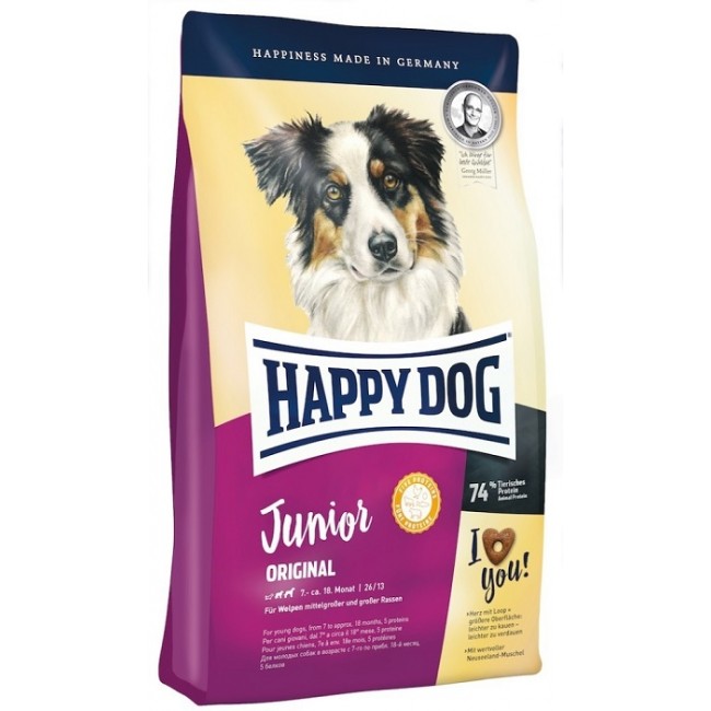 HAPPY DOG JUNIOR ORIGINAL կեր շան ձագի համար 