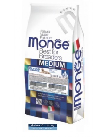 Monge Medium puppy & junior -շան ձաքի կեր