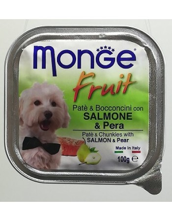 MONGE FRUIT սաղմոնով և տանձով պաշտետ 100 գրամ