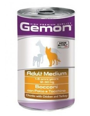 Gemon Dog Medium Adult Chicen 1250 գ պահածո շների համար