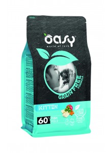 Oasy Dry Grain Free Անհացահատիկ Չոր Կեր Կատվի Ձագերի Համար Ձկան Համով