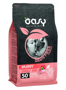 Oasy Dry Grain Free Formula , Puppy Junior Small Mini Turkey 2,5kg, Փոքր ցեղատեսակի շան ձաքի կեր , ԱՌԱՆՑ ՀԱՑԱՀԱՏԻԿ հնդկահավի մսով 2,5կգ