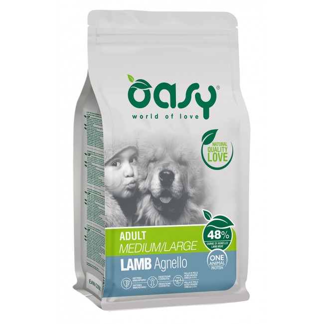 Oasy Dry Dog OAP Adult Med Large Lamb շան կեր