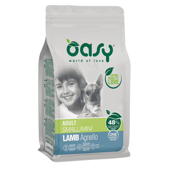 Oasy Dry Dog OAP adult Small Mini Lamb  Փոքր ցեղատեսակի շան կեր գառան մսով