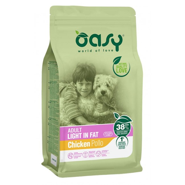 Oasy Dry Dog Adult Light in Fat շան կեր