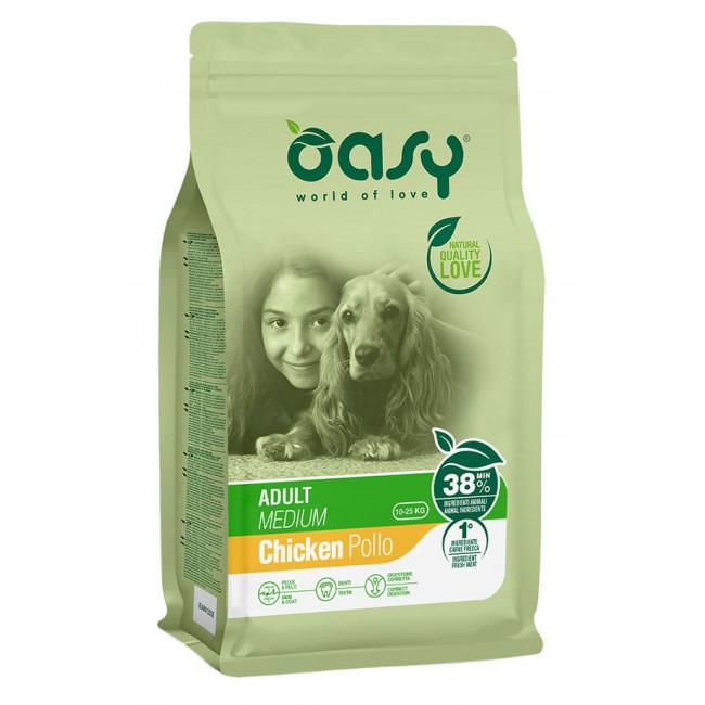 Oasy Dry Dog Adult  Med շան կեր