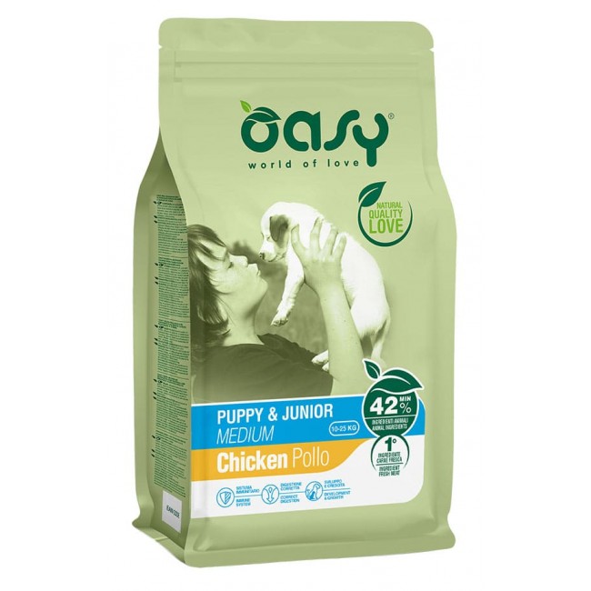 Oasy Dry Dog P&J Med շան կեր