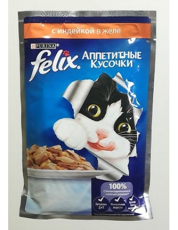PURINA Felix 85գ հնդոկահավով ժելե