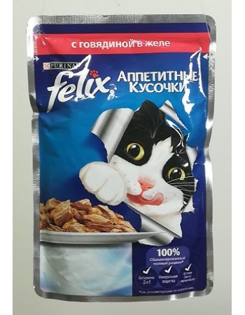 PURINA Կեր կատվի Felix 85գ տավարի ժելե