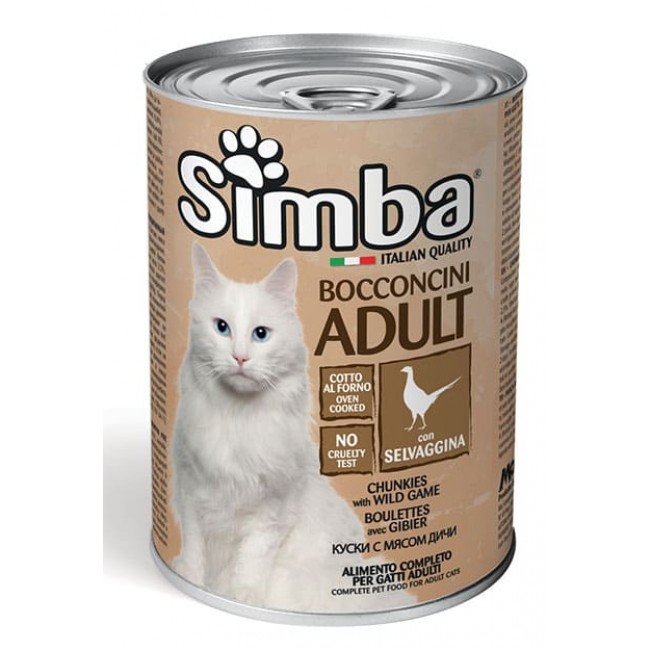 Simba թռչնամսով պահածո կատուների համար 415 գ