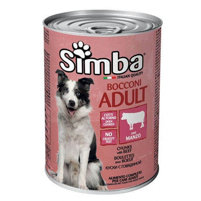 Simba հորթի մսով պահածո  շների համար 415 գ, 1230գ