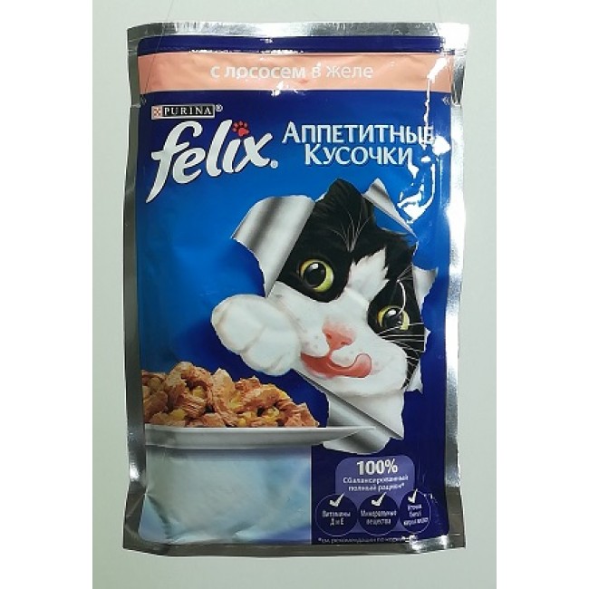 PURINA Կեր կատվի Felix 85գ սաղմոնով ժելե PURINA Կեր կատվի Felix 85գ սաղմոնով ժելե