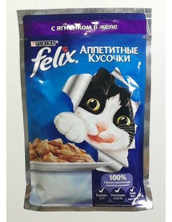 PURINA Կեր կատվի Felix 85գ գառան ժելե