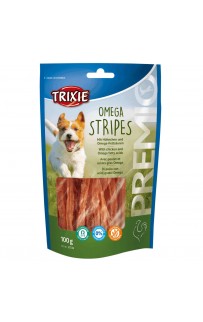 Trixie 31536 Premio Omega Stripes հավի միս 100գ Trixie 31536 Premio Omega Stripes հավի միս 100գ